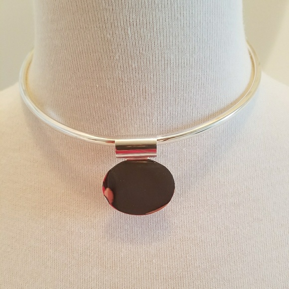 **SOLD**Sterling silver/black onyx choker - Picture 5 of 6